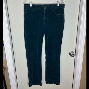 Chaps EST 1978 Blue/Green Cordaroy Jeans pants size 12